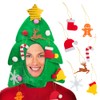 DomeStar Christmas Tree Hat with 7PCS Ornaments, Funny Christmas Hat,