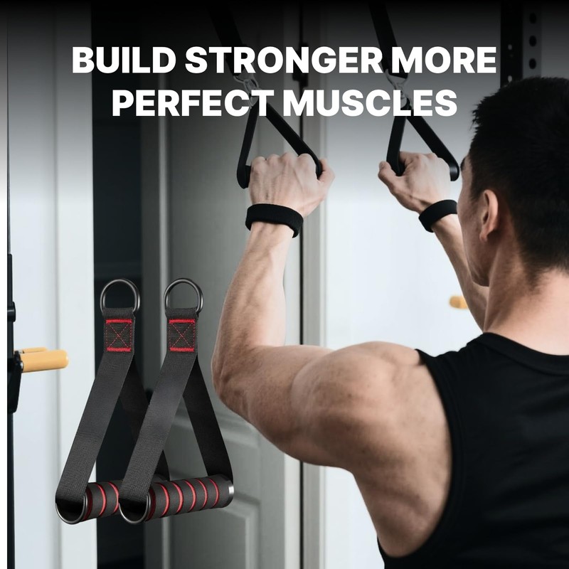 Heavy Duty Exercise Handles for Resistance Bands and Cable Machines,