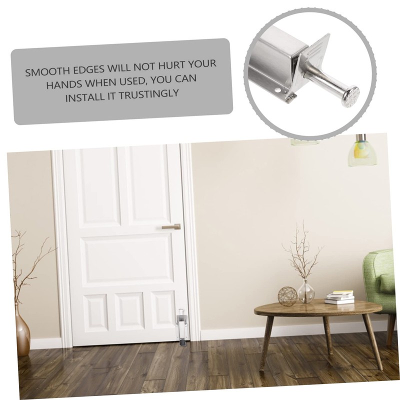 Tofficu Stainless Steel Step Door Stopper Door Holder for Any