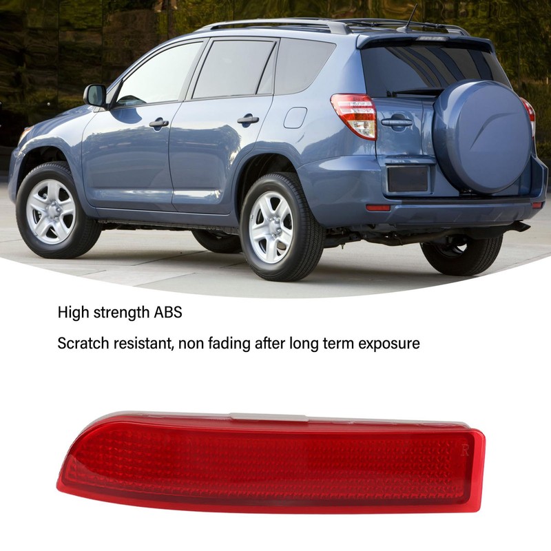 Rear Bumper Reflector ABS Red Tail Bumper Side Marker Reflector