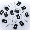 SiliFine 12 Pcs Metal Mirror Clips Holder Wide Channel Mirror