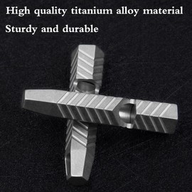 Titanium Whistle EDC Emergency Whistle Safety Whistle Outdoor Whistle Survival Warning Whistle up to 120 dB with Keyring and Iron Box for Hiking Hunting Camping Fishing Adventure