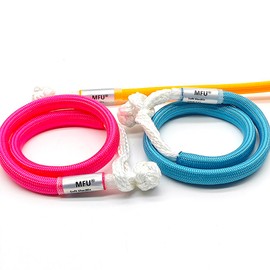 Mini Soft Shackle 6mm*15'' Pink、Blue、Orange with Nylon Sleeve Replace Metal Shackle for Sailing, Slackline, Camping, Hammock MFU