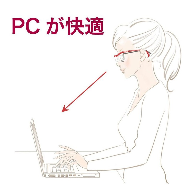 Hazuki Glasses Loupe, Blue Light Color Lens, 1.32 Times, Regular
