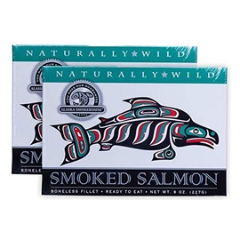 Alaska Smokehouse Smoked Salmon, 8oz, 2 Pack