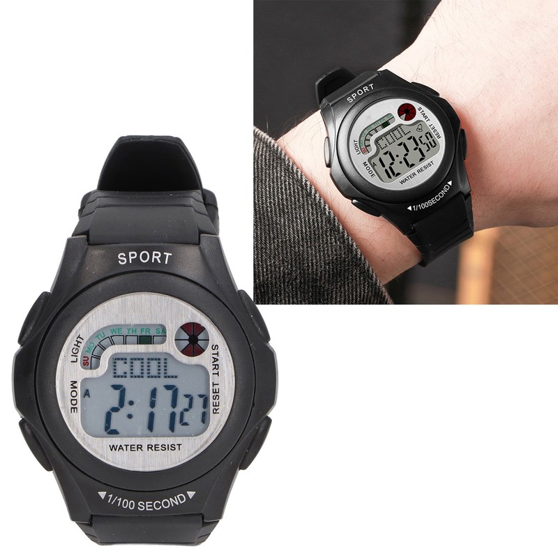 Women Men Digital Waterproof Sports Watch Surfing Watch Multifunctional Watch