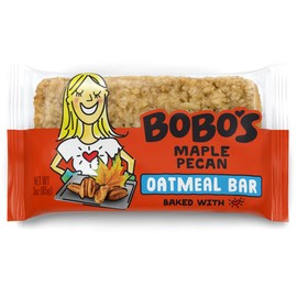 Bobo's Maple Pecan Oat Bars, Gluten Free, Non-GMO, Whole Grain Oats, Pack of 12 | Snack Bars | On-the-Go | Made with Simple Ingredients