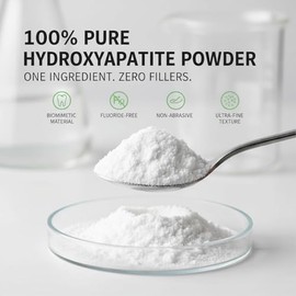 Lab Microcrystalline Hydroxyapatite Powder (Non-Nano) – 100% Natural Tooth Powder for Gentle Enamel Care – Fluoride-Free DIY Ingredient (30g)