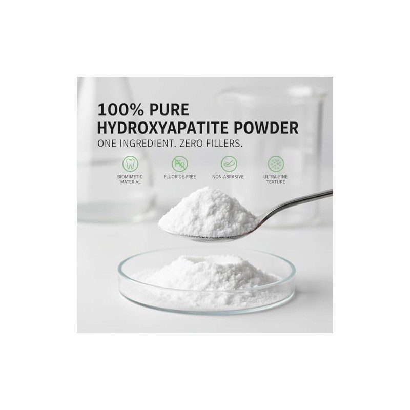 Lab Microcrystalline Hydroxyapatite Powder (Non-Nano) – 100% Natural Tooth Powder