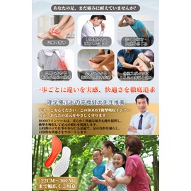 Solemacher Boost Insole, Anti-Fatigue, Shock Absorption, Soft, Breathable, Sweat Absorbent, Footbed, Perfect for Standing Work or Everyday Life, Insoles, Sneakers, Unisex