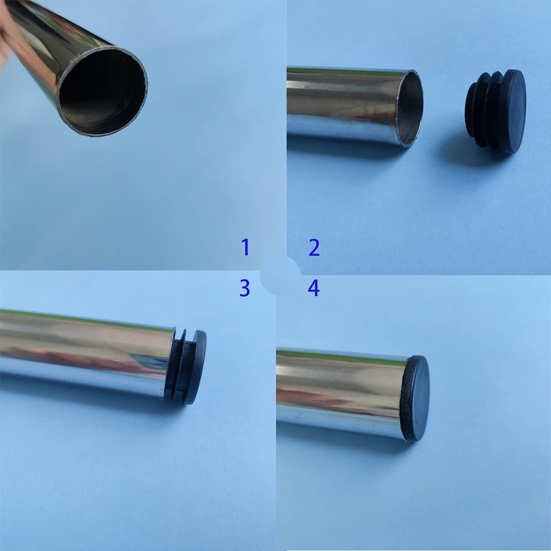Tube Insert Pipe End Cover Cap Plastic Furniture Inner Insert,