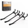 INCLY 60 Pack 4 Inch Black Pegboard Hooks, 1/4" Heavy