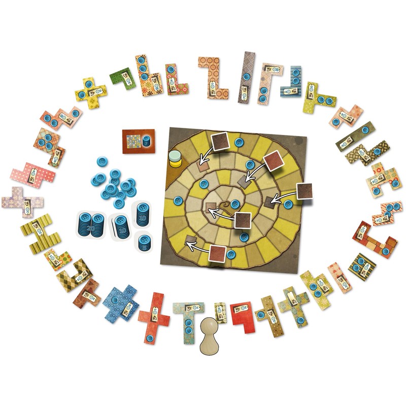 Lookout Games Patchwork Board Game - an Interactive Two-Player Quilting