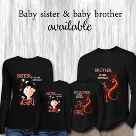 Princess Muln Girl & Family Shirts - Long Sleeve Black - Style 2