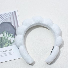 Diademas De Spa Para Lavarse La Cara, Diadema De Maquillaje, Diademas Para El Cuidado De La Piel, Diadema Facial De Burbujas, Diadema De Toalla, Banda Para El Blanco 1 Unidad (Paquete De 1)