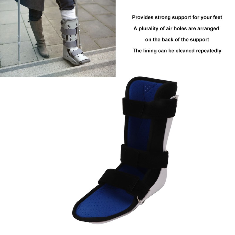 Walking Boot Short Type PVC Laminated Fabric Breathable Adjustable Ankle