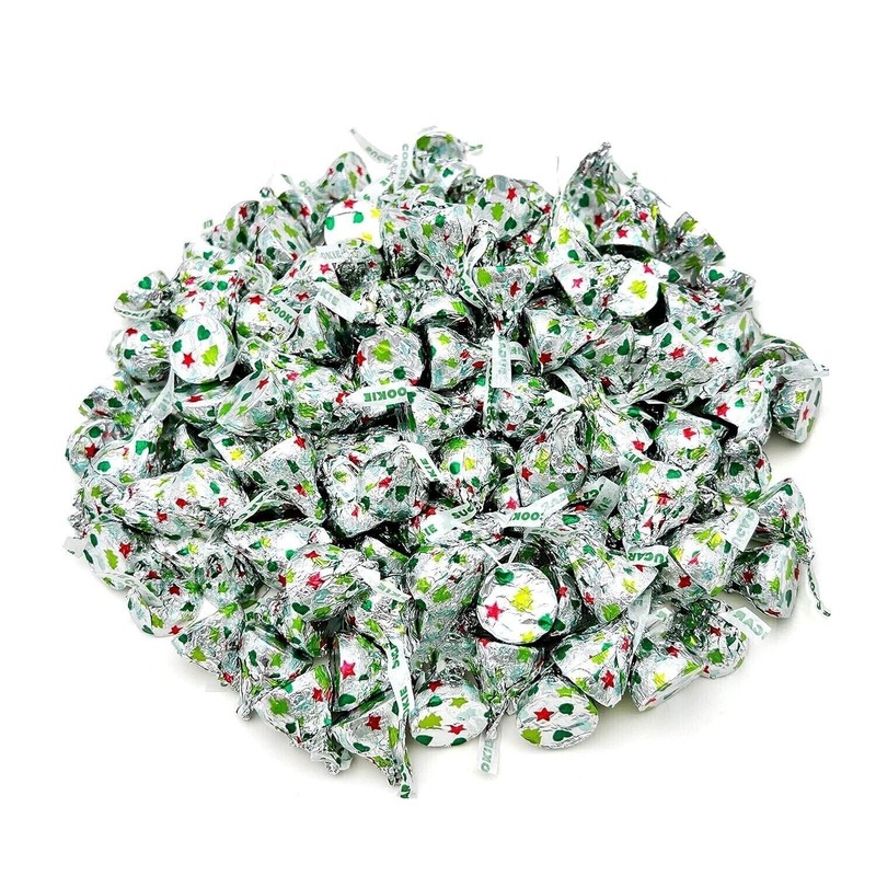 HERSHEY'S KISSES SUGAR COOKIE White Crème, Holiday Treat (4 Pound