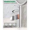 gotonovo Vessel Sink Faucet Modern Tall Bathroom Faucet Single Handle