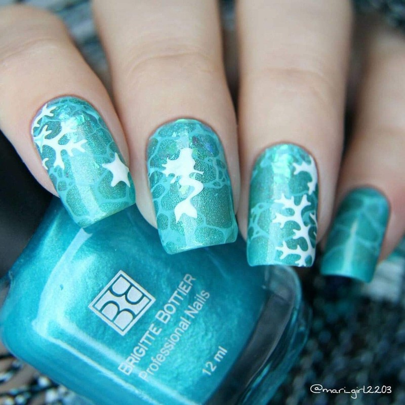 Whats Up Nails - Mermaid Vinyl Stencils for Nail Art
