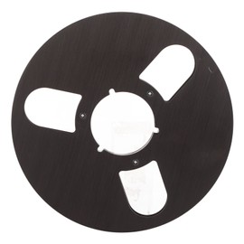 1/4 10 Inch Empty Tape Reel Aluminum Alloy Reel Tape Recorder Accessory Empty Disc Opening Machine Parts for Nab Black