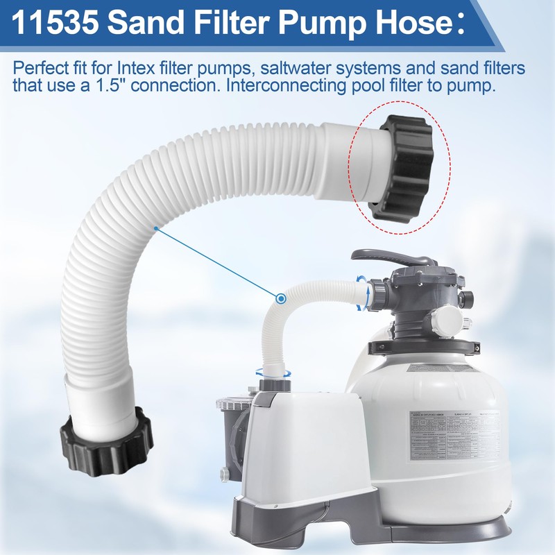 11535 Pool Sand Filter Pump Hose for Intex Sand Filter,