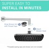 JINYOMFLY Rain Shower Head, Square Rain Shower Head, 13 Inches,
