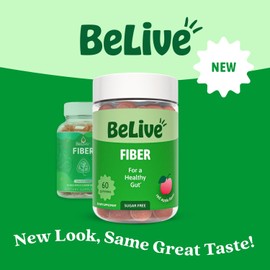 Fiber Gummies Supplement Prebiotics for Kids & Adults - Digestive Health Max Strength with Inulin & Chicory Root Sugar-Free, All-Natural, and Vegan Friendly 1.5 Month Supply