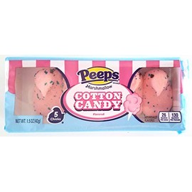 Peeps (1 Pack) Pink Chicks Marshmallow Easter Cotton Candy 1.5 oz / 42 g