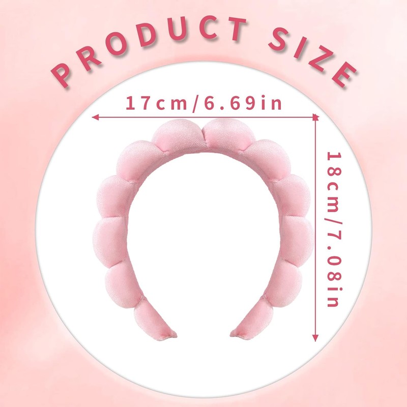 Ycfish Puffy Makeup Headband Spa Headbands for Women Sponge &