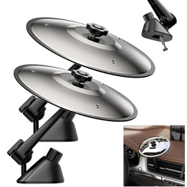 Pack of 2 Car Crash Cymbals, Mini Drum Crash Clip, Car Cymbal Air Vent, Funny Car Mini Drum Cymbals Musical Instrument, Car Accident Drum Musical Instruments Ornaments, for All Types of Vehicles