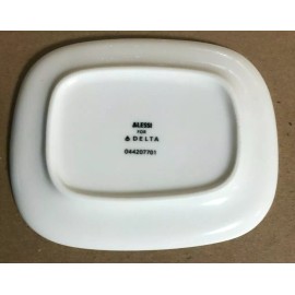 Alessi for Delta White Small Bread/Dessert Plates Lots of 6.  New