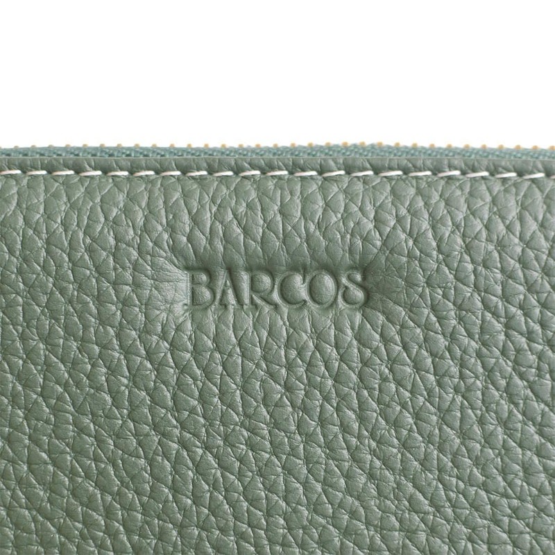 Balcos One Size Women's Round Shrink Leather Wallet, red