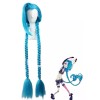 ANOGOL Peluca Cosplay Jinx Lol Azul Trenzas Larga League Of
