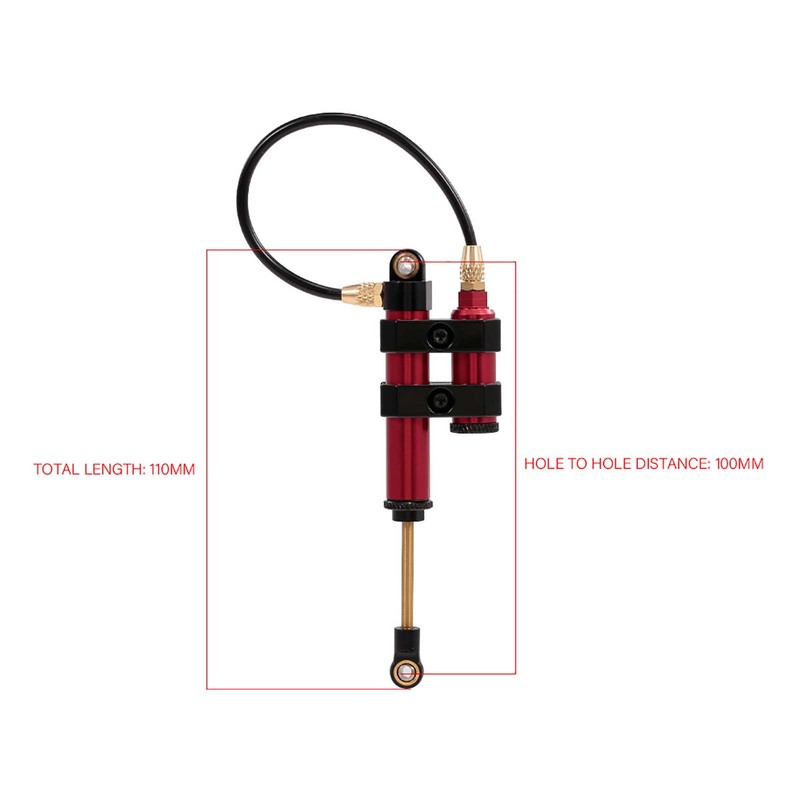 2pcs Internal Spring Negative Pressure Shock Absorber 100mm Metal for
