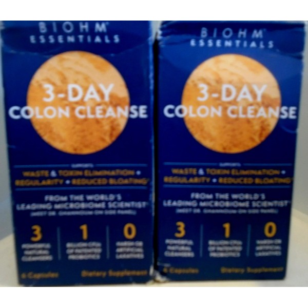 Unbranded 2 BIOHM Essentials 3Day Colon Cleanse Natural Waste &