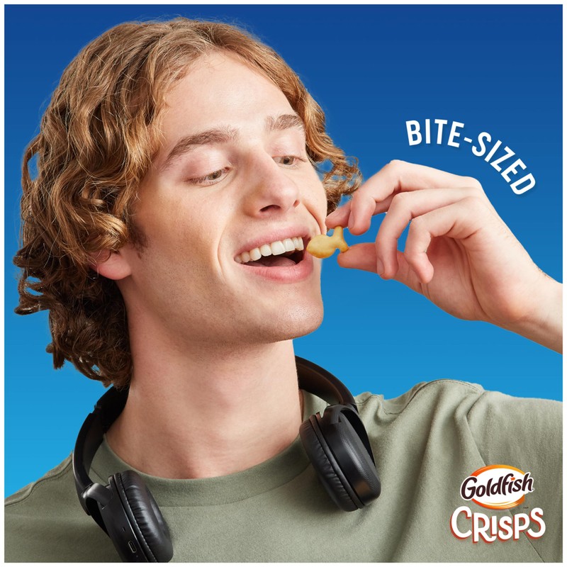 Goldfish Crisps Salt & Vinegar Flavored Baked Chip Cracker Snacks,