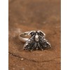 HAQUIL Witchy Moth Ring Crescent Moon Adjustable Ring, Crescent Moon