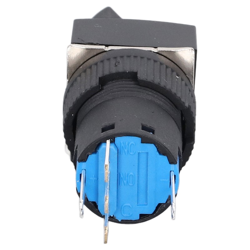 25Pcs Rotary Switch Knob 2 Position Self Locking Square Selector