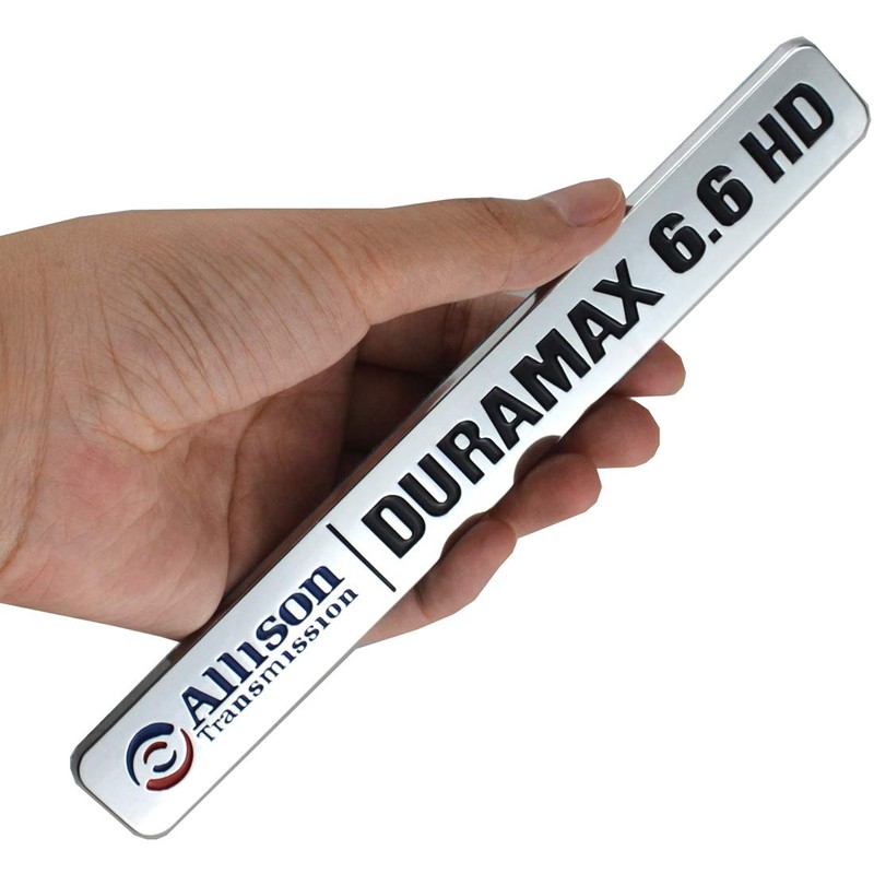 Aimoll Allison Transmission Duramax 6.6 HD Hood Emblem Pair Set