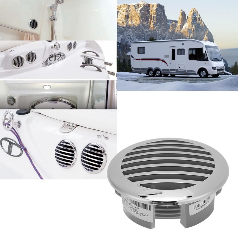 KIMISS 4pcs Boats Airflow Vent Cover,Round Vent Louver Grille Cover