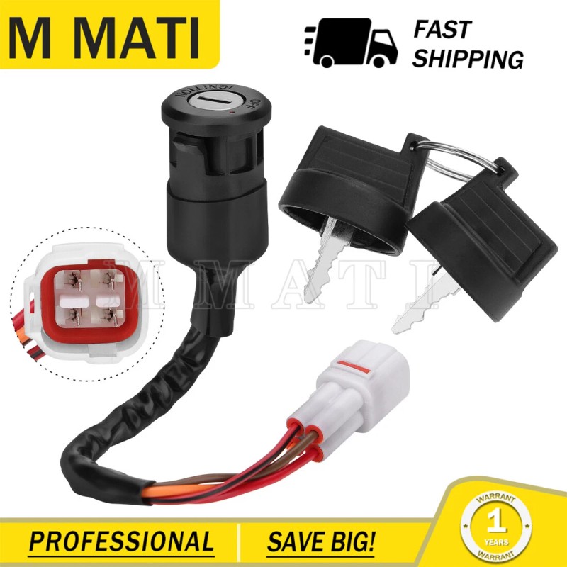 M MATI Key Ignition Switch Main Switch for Yamaha Grizzly