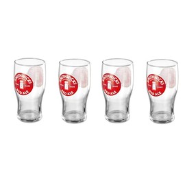 Smithwick's Irish Red Ale Signature Pub Glass Imperial 16 Ounce Pint Glass - Set of 4