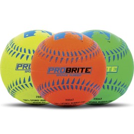 Franklin Sports Pro Brite Neon Rubber Teeballs (3 Pack)