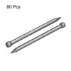 uxcell Finishing Nails 80pcs 35mm 1-3/8 Inch Hand-Drive Hardware Carbon