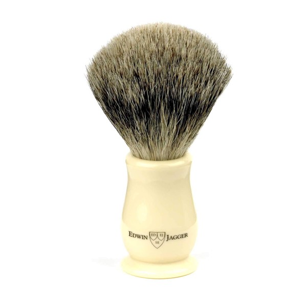 Edwin Jagger Chatsworth Best Badger Shaving Brush (Imitation Ivory)