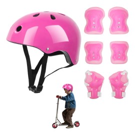 7pzas Kit De Proteccion Rodilla Codo Mano Patinaje Para Niño