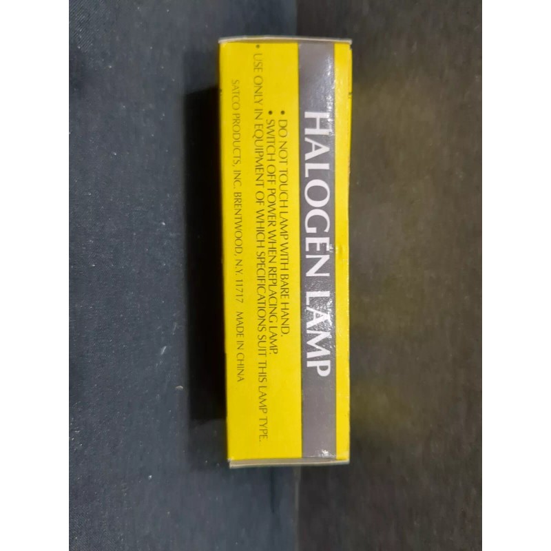 SATCO 2x SATCO HALOGEN Lamp S3107 100Q/CL/MC JD E11 100W