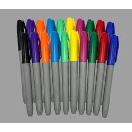 Rhapsody Fine Point Permanent Markers Assorted Colours Ink (20 Pack Assorted Colours)