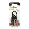 Nite Ize Keyrack, Stainless Steel Carabiner Key Chain with 6 Colorful Plastic S-Biners To Hold + Identify Keys, Bright Multi Colored