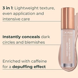 M. Asam Magic Finish Highclass Liquid Concealer Fair (4 ml) - Liquid Hyaluronic & Caffeine, Conceals Redness, Dark Circles & Pigment Spots, Make Up Pen with High Coverage